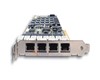 Carte Diva Server V-4PRI/E1-120, 4 Ports ISDN PRI, 120 DSP
The Dialogic Diva V-4PRI ("Diva V-4PRI") board is an exceptionally powerful PC-based telephony board that provides rich media processing capabilities for up to 120 voice channels over E1 interfaces or up to 96 voice channels over T1 interfaces. It is an e