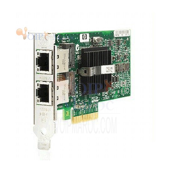 Carte réseau Ethernet Gigabit PCI-Express 2 ports cuivre HP NC360T 412648-B21