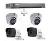 1 DVR TURBO HD 3.0  4 Entrées + 2 CAMERAS DOME TURBO HD 3MP + 2 CAMERAS 3MP EXIR Bullet