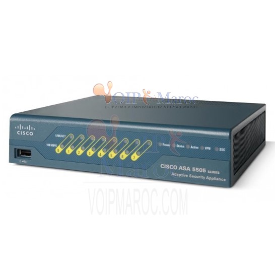 Commutateur Fast Ethernet 8 ports ASA 5505 Firewall Edition 10 utilisateurs 3DES/AES ASA5505-BUN-K9