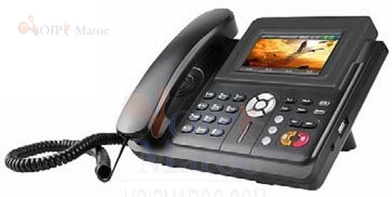 Téléphone IP 3 Lignes SIP ou IAX2- POE avec Alimentation BW760