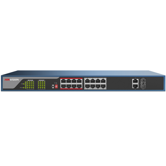 Switch PoE+ à 16 Ports 100Mbps Non Géré DS-3E0318P-E
