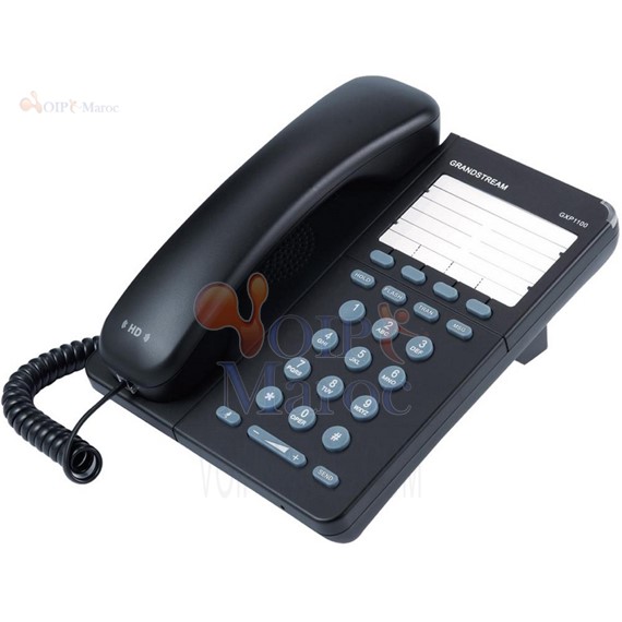 Téléphone IP avec 1 compte SIP et 2 appels - 4 touches soft XML GXP1100