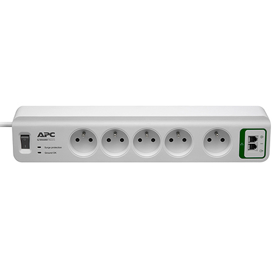 Parafoudre 5 Prises 230V avec 2 Entrées RJ-11 PM5T-FR