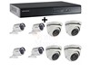 1 DVR 8CH TURBO HD + 4 CAMERAS MINI BULLET TURBO + 4 CAMERAS MINI BDOME TURBO
