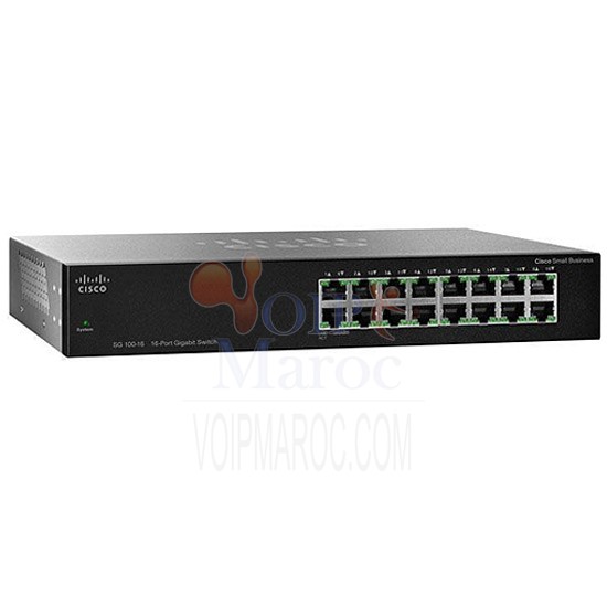 Switch Gigabit 16 x 10/100/1000 Mbps, rackable SG100-16-EU