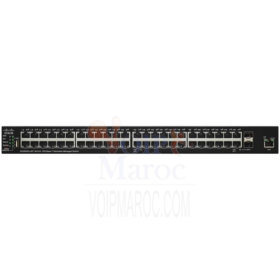 Switch manageable 46 ports 10 Gigabit Ethernet + 2 combo SFP SG350XG-48T-K9-EU
