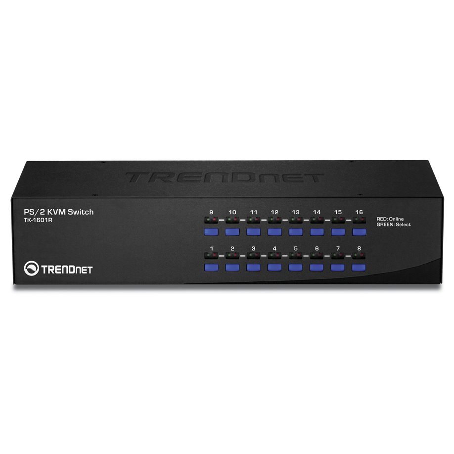 Swich KVM 16 Ports PS2 19" TK-1601R