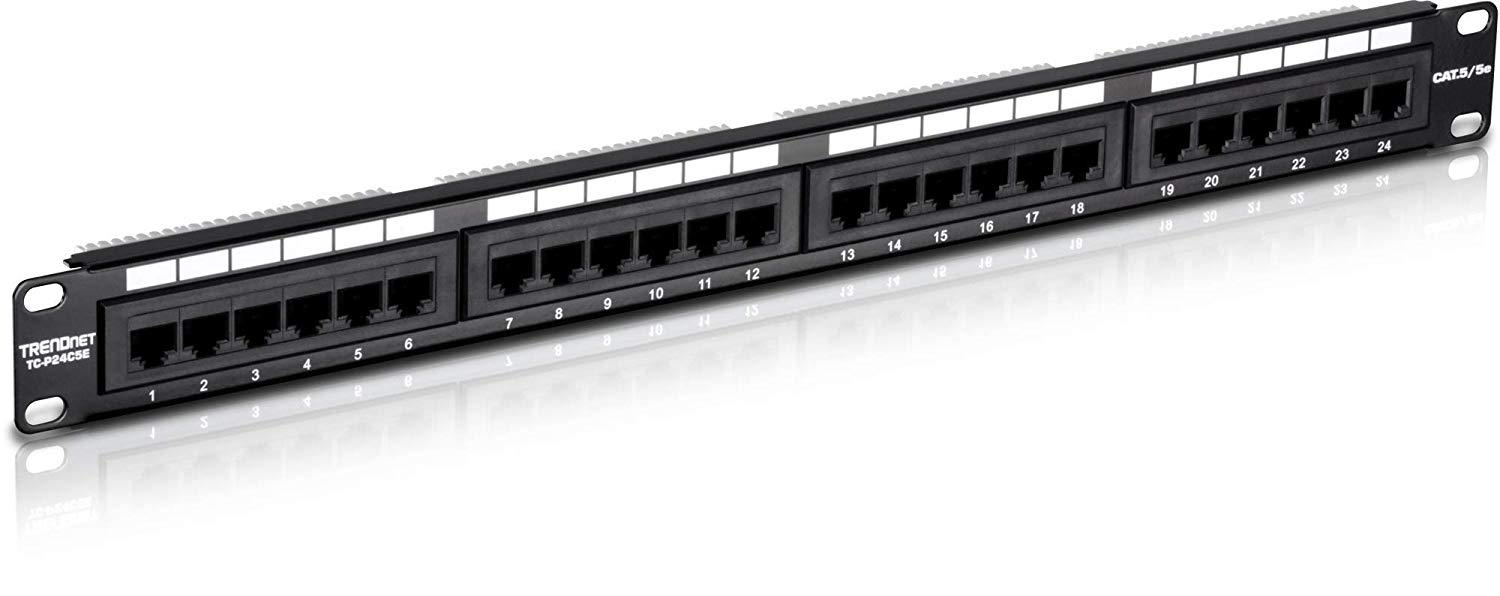 Panneau de Connexion sans Blindage à 24 Ports Cat5/5E TC-P24C5E