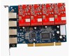 Carte PCI Avec 4 ports FXS ou FXO pour 4 lignes RTC
VZA4P Carte a 4 Module FXO/FXS. It can support 4 analog lines which can be any of combinations of FXS100 or FXO100 modules according to the requirements.It can meet the rate 100% to be compatible with Digium’s TDM400P.The user can use the driver