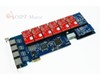 Card Asterisk support 8 analog lines with  PCI Express 1
ZA8E can support 8 analog lines which can be any of combinations of FXS-100 or FXO-100 modules according to the requirements.It is proved by customers in a long time, our PCI-E card can work excellently under Elastix or TrixBox.