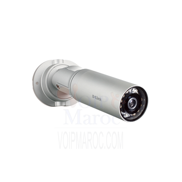 D-Link DCS-7010L Caméra de surveillance IP mini-bullet PoE mydlink HD pour utilisation extérieure jour/nuit