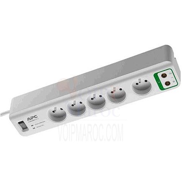 Parafoudre 5 Prises 230V avec 2 Entrées Coaxiales