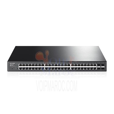 Smart Switch JetStream administrable 48-Ports Gigabit PoE+ avec 4 emplacements SFP