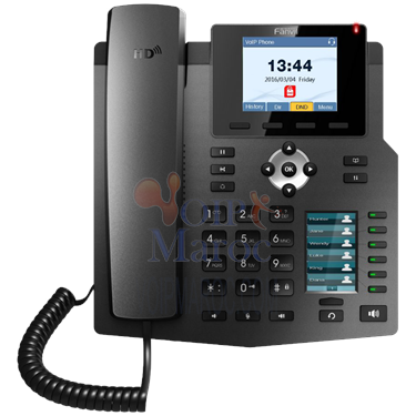 Telephone a 4 comptes SIP avec Ecran 2.8" Couleur et 30 BLF sans alimentation