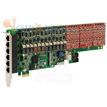 Carte PCI-E Analogique 24 Port 6 Module  FXO/FXS