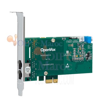 Carte T1/E1/J1 PRI 2 Port PCI-E (Version avancée, Bas Profil)