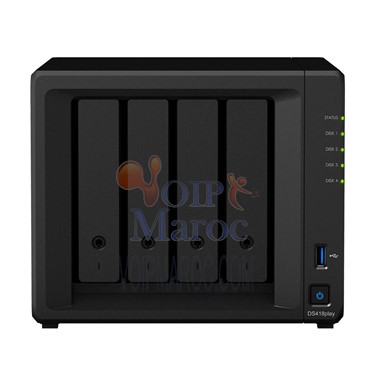 DiskStation Serveur NAS 4 Baies 2 Go de RAM Transcodeur 4K