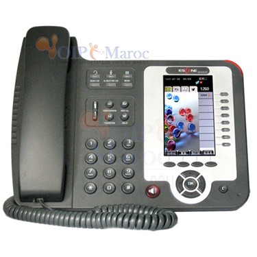 Téléphone IP Double-modéle avec POE +  8 comptes SIP