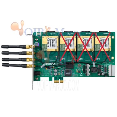 Carte GSM 4 Port PCI-E + 4 GSM module