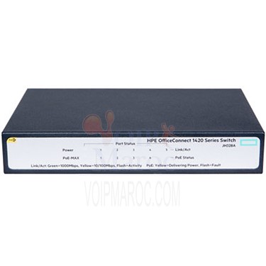 HPE 1420 5G PoE+ Switch 5 Ports 10/100/1000