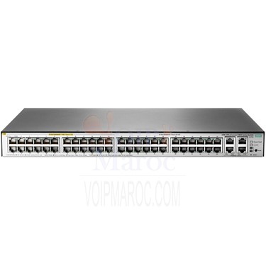 Switch manageable 48 ports Gigabit 10/100/1000 Mbps (24 PoE+) + 4 ports 10 Gbps