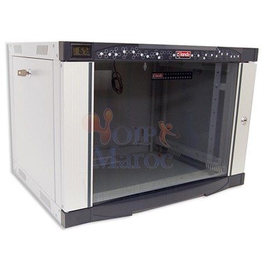 COFFRET NETBOX 19’’ Profondeur 450mm 7U 9U 12U 16U 20U avec Porte en Verre