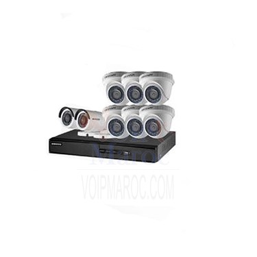 DVR 8 CH + 6 CAMERA MINI DOME + 2 CAMERA BULLET Turbo HD
