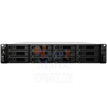RackStation Serveur NAS 12 Baies Intel Quad Core 2.1 Ghz 4 Go Ram 2U
