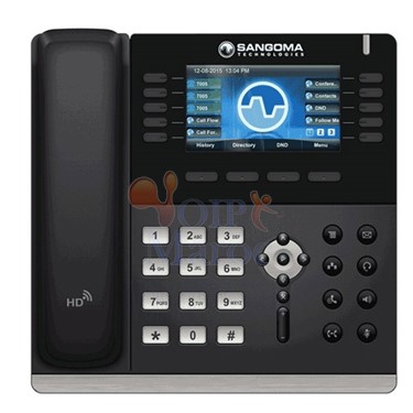 Téléphone IP 6 Comptes SIP Ecran Couleur LED 4,5" Double Port Gigabit Ethernet