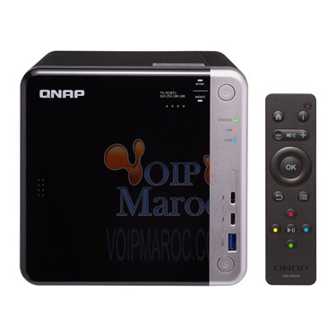 Serveur NAS 4 baies Intel Celeron J3455 Quad-Core 8 Go DDR3L 2.5"/3.5" SATA 6 Gb/s