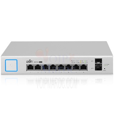 Switch Gigabit 8 Ports 10/100/1000 Mbps PoE+ et 2 Ports SFP