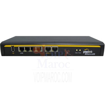 Routeur Multi-WAN (2 WAN) Equilibrage de Charge 100 Mbps